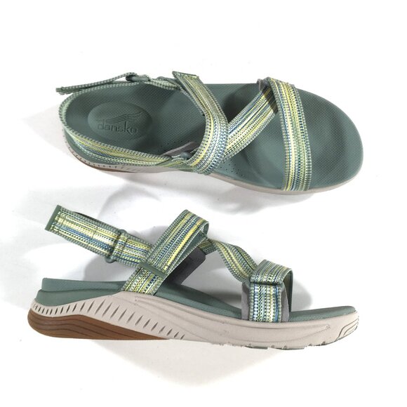 Dansko Rayna Sport Strap Sandals EUR 41 US Womens Sizes 10.5-11 Green 4917130300 - Picture 1 of 8